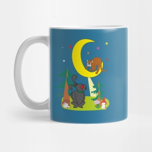 Cat and Dog in the forest Mug